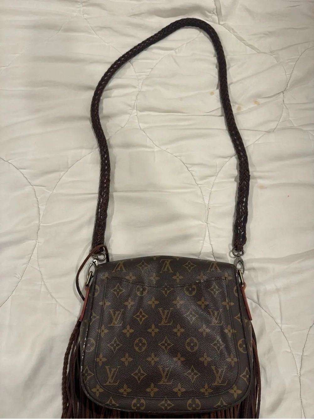 Louis Vuitton Brown Monogram Fringe Crossbody